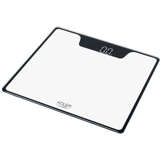 Adler AD8174W Balança de Casa de Banho Digital, Alta Precisão 180Kg, Visor LED, Desligar Automático, , Branco