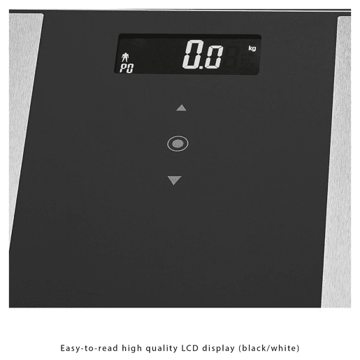 Proficare PW 3007 Balança Digital Banho Analise Corporal Peso 8 Funções, Superficie em Vidro, , Preto