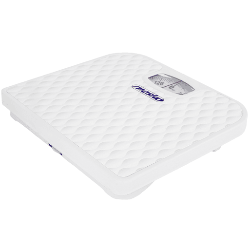 Mesko MS8160 Balança de Banho Analógica Mecânica 130 kg, Alta Precisão, Superfície Antiderrapante, sem Baterias, , Branco