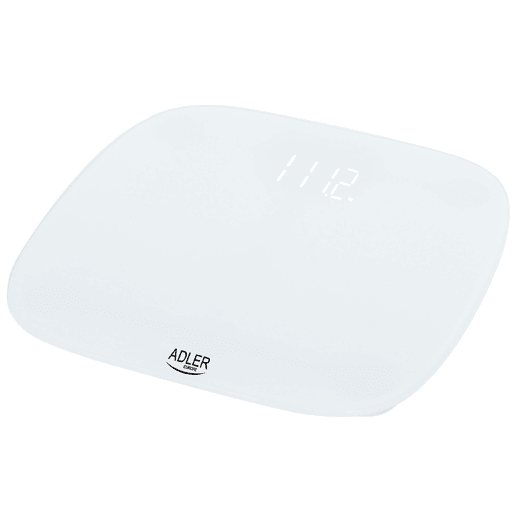 Adler AD8176 Balança de Casa de Banho Digital, Alta Precisão 180Kg, Visor LED, Desligar Automático, , Branco