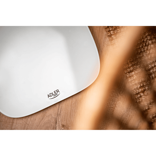 Adler AD8176 Balança de Casa de Banho Digital, Alta Precisão 180Kg, Visor LED, Desligar Automático, , Branco