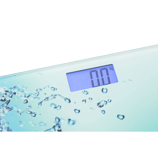 Mesko MS8156 Balança de Casa de Banho Digital, Alta precisão Design Exclusivo, Display LCD, 150Kg, Vidro Temperado, , Azul