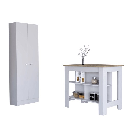 Conjunto de Charlotte de cozinha, ilha de culinária + multi -escala