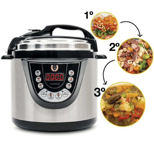 Cecotec Panela programável 24 h, função fritar, capacidade de 6 litros e 9 menus de cozinha. Cecotec Panela programável 24 h, função fritar, capacidade de 6 litros e 9 menus de cozinha.