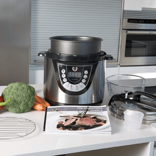 Cecotec Panela programável 24 h, função fritar, capacidade de 6 litros e 9 menus de cozinha. Cecotec Panela programável 24 h, função fritar, capacidade de 6 litros e 9 menus de cozinha.