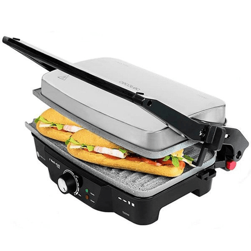 Grill de contacto Cecotec Rock'n Grill 1500W PretoPrateado 1500 W