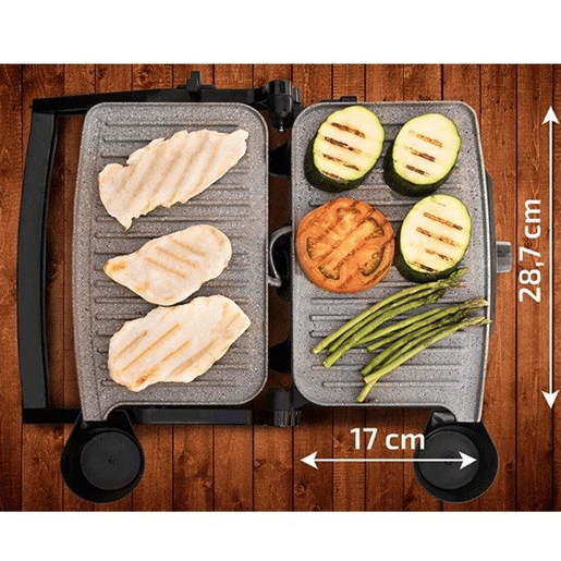 Grill de contacto Cecotec Rock'n Grill 1500W PretoPrateado 1500 W