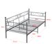 Cama Simple Kreava Reposacabezas y Reposapiés con Colchón Metal 97x208 Cama Simple Kreava Reposacabezas y Reposapiés con Colchón Metal 97x208 Gris Oscuro