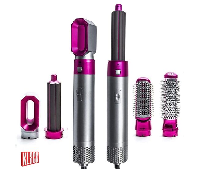 Moldeador 5 en 1 secador plancha ondas klack