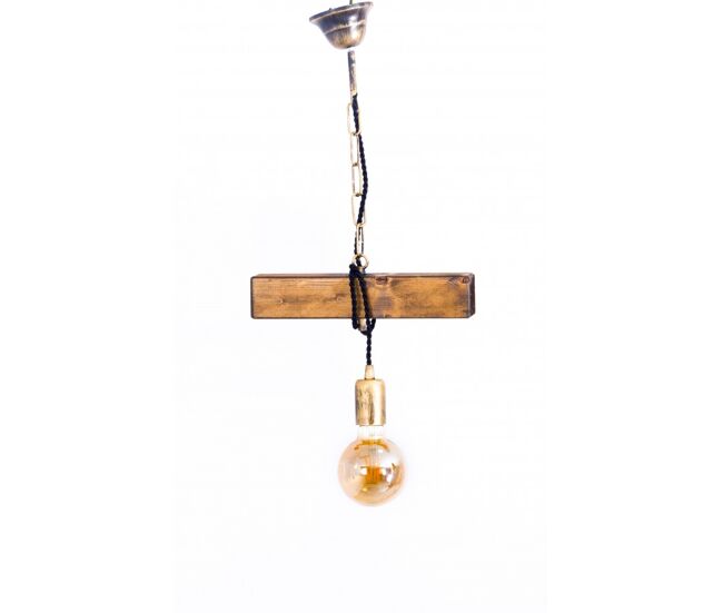 Lampara de techo madera color marron serie 31cm