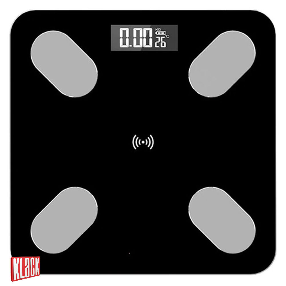 Báscula electrónica inteligente de índice de masa y grasa corporal klack