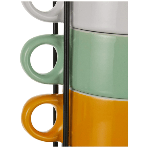 Conjunto de 6 Chávenas de Café Secret de Gourmet Com suporte