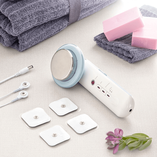 Aparelho de Massagem Anticelulítico por Cavitação Ultrassónica com Infravermelhos e Eletroestimulação 3 em 1 CellyMax InnovaGoods