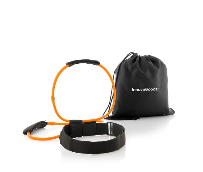 Cinturón con bandas de resistencia para glúteos y guía de ejercicios bootrainer innovagoods