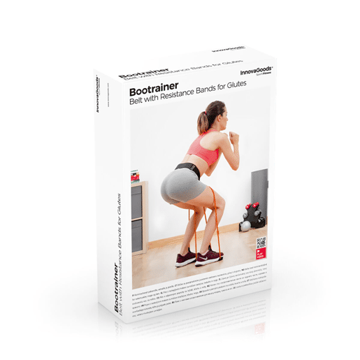 Cinto com Elásticos de Resistência para Glúteos e Guia de Exercícios Bootrainer InnovaGoods Cinto com Elásticos de Resistência para Glúteos e Guia de Exercícios Bootrainer InnovaGoods