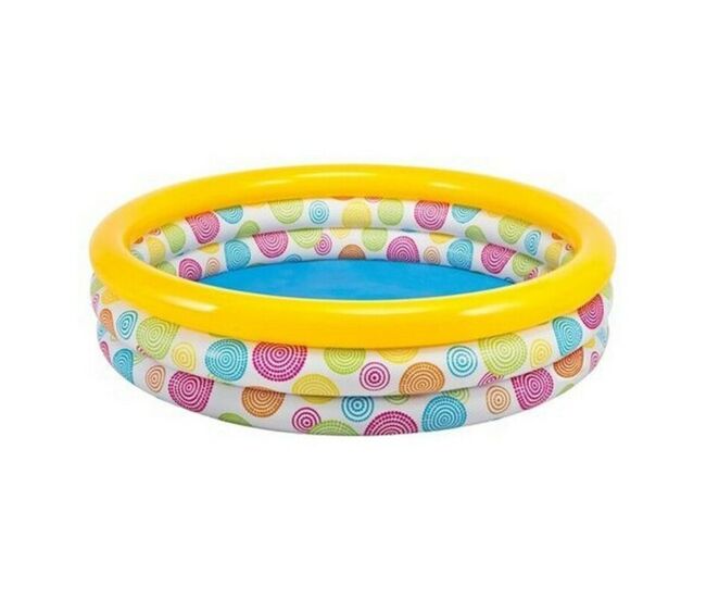 Piscina hinchable infantil arcoíris intex 168x38 cm