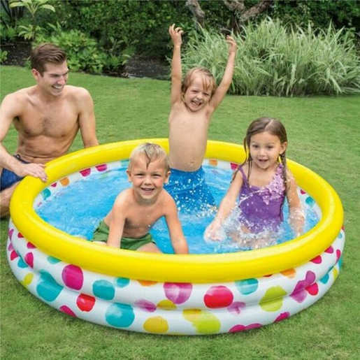 Piscina insuflável intex 3 aros círculos 168x38 cm - 481 l Piscina insuflável intex 3 aros círculos 168x38 cm - 481 l