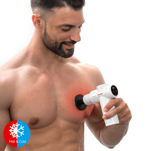 Pistola de Massagem Muscular com Frio e Calor Hokgun InnovaGoods Pistola de Massagem Muscular com Frio e Calor Hokgun InnovaGoods
