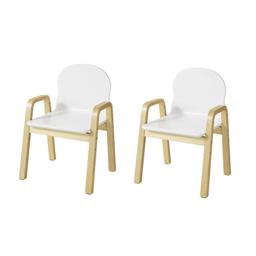 Conjunto de 2 cadeiras para crianças com altura regulável KMB24-Wx2 SoBuy