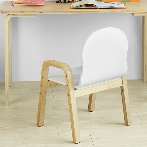 Conjunto de 2 cadeiras para crianças com altura regulável KMB24-Wx2 SoBuy