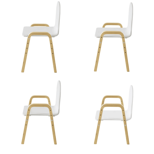 Conjunto de 2 cadeiras para crianças com altura regulável KMB24-Wx2 SoBuy