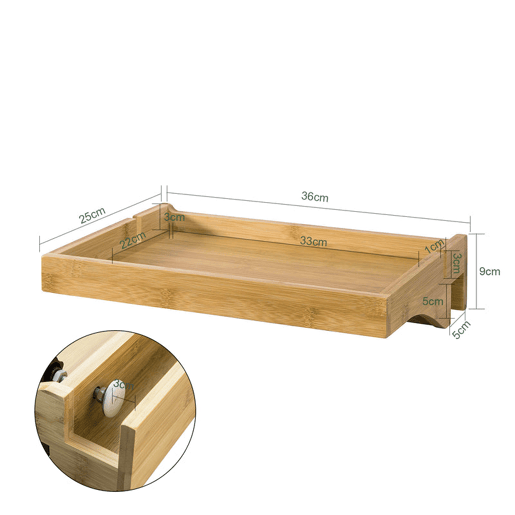 Mesa de cabeceira flutuante ajustável NKD01-N SoBuy