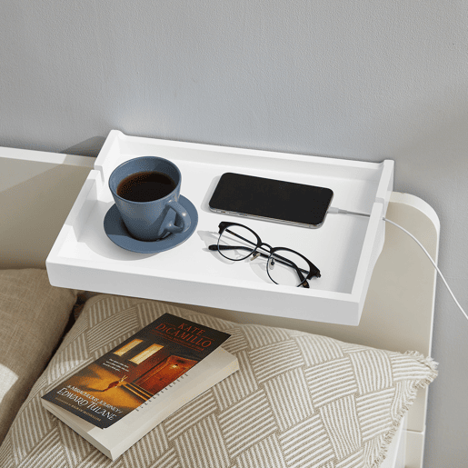 Mesa de cabeceira flutuante ajustável NKD01-W SoBuy