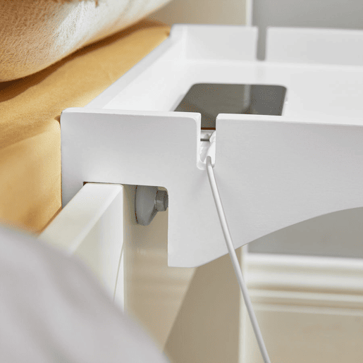 Mesa de cabeceira flutuante ajustável NKD01-W SoBuy