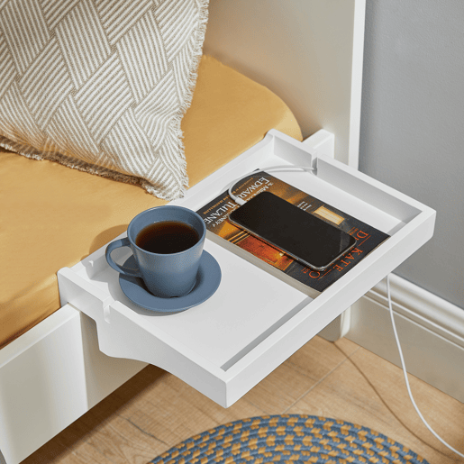 Mesa de cabeceira flutuante ajustável NKD01-W SoBuy