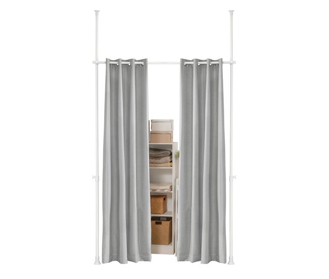 Separador de ambientes interior gris cortinas modernas termicas aislantes gruesas largas cocina comedor sala, 1 panel ancho (162-270) x alto (199-285) cm kls12-hg sobuy
