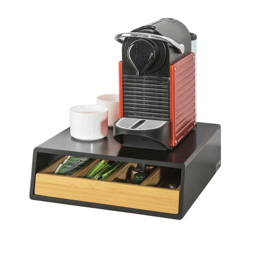 Suporte para cápsulas de café com 1 gaveta FRG280-SCH SoBuy