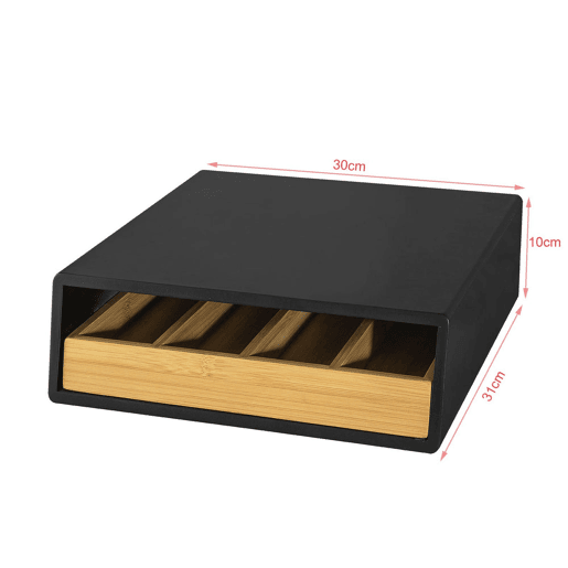 Suporte para cápsulas de café com 1 gaveta FRG280-SCH SoBuy