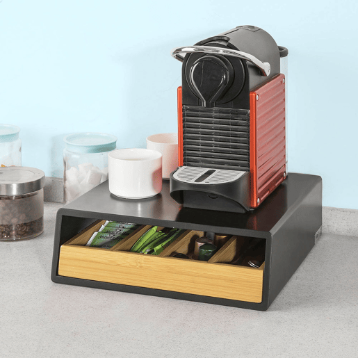 Suporte para cápsulas de café com 1 gaveta FRG280-SCH SoBuy