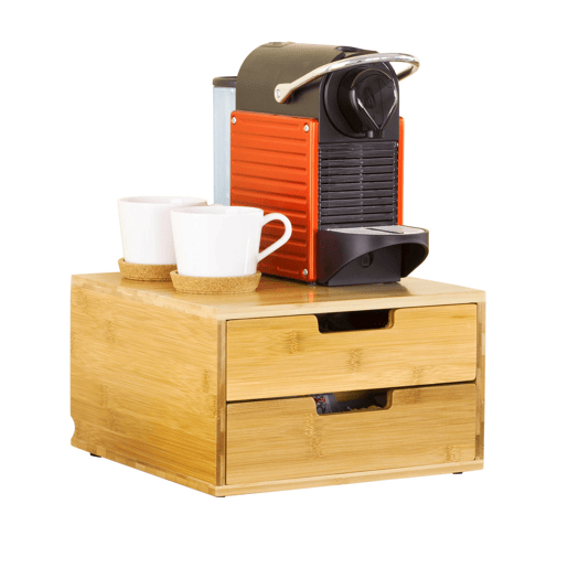 Suporte para cápsulas de café com 2 gavetas FRG82-N SoBuy