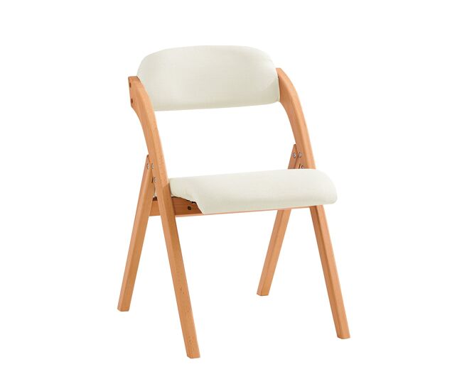 Silla plegable de madera con asiento y respaldo tapizado sillón para cocina oficina blanco 47 x 60 x 77 cm fst92-w sobuy