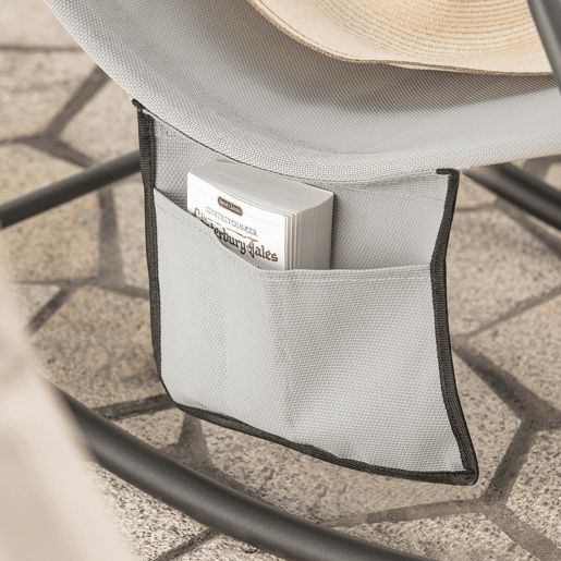 Espreguiçadeira de balanço SoBuy com bolso lateral OGS47-HG SoBuy