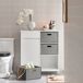 Mueble para Ropa Sucia con Cestos BZR77-W SoBuy Mueble para Ropa Sucia con Cestos BZR77-W SoBuy Blanco