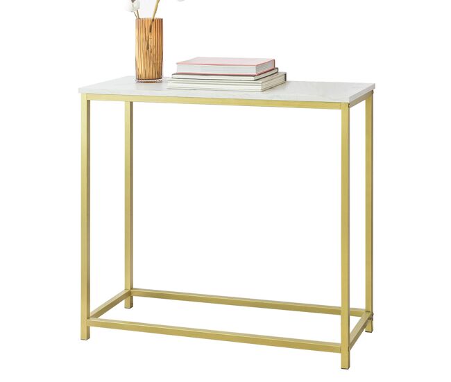 Mesa de entrada recibidor mesa de consola 80 x 75 x 30 cm con forma rectangular fsb29-g sobuy