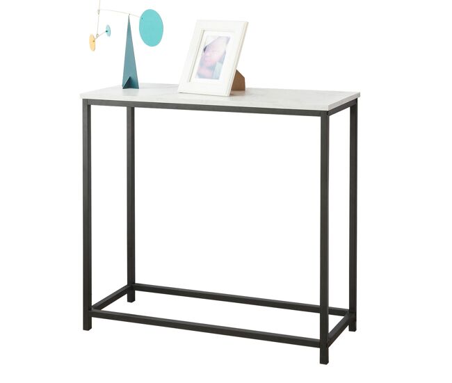 Sobuy mesa de entrada recibidor mesa de consola 80 x 75 x 30 cm fsb29-sch