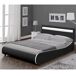 Corium Cama Doble (Valencia) tapizada en cuero sintético con LED 149x221 Corium Cama Doble (Valencia) tapizada en cuero sintético con LED 149x221 Blanco/ Beige