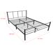 Cama doble Laos de Metal con Colchón de Espuma fría 161x209 Cama doble Laos de Metal con Colchón de Espuma fría 161x209 Negro