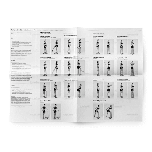 Plataforma de Fitness para Glúteos e Pernas com Guia de Exercícios InnovaGoods