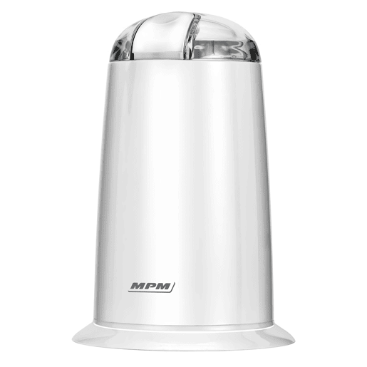 MPM MMK-07 Moinho de Café, Sementes, Especiarias e Nozes, Lâmina Aço Inoxidável, Moagem: 40gmin, 140, Branco