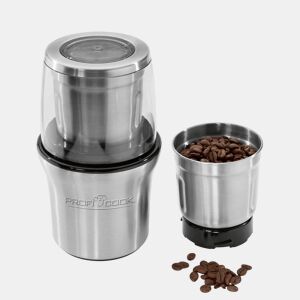 Proficook KSW 1021 Moinho de Café e Picador 2 em 1, Inox Tanque de 85g, 200, Prata