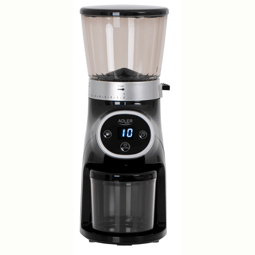 Adler AD4450 Moinho de Café, Moedor de Café Profissional, Moedores de Aço, 31 Ajustes de Moagem, 90gmin Café, 300, Preto