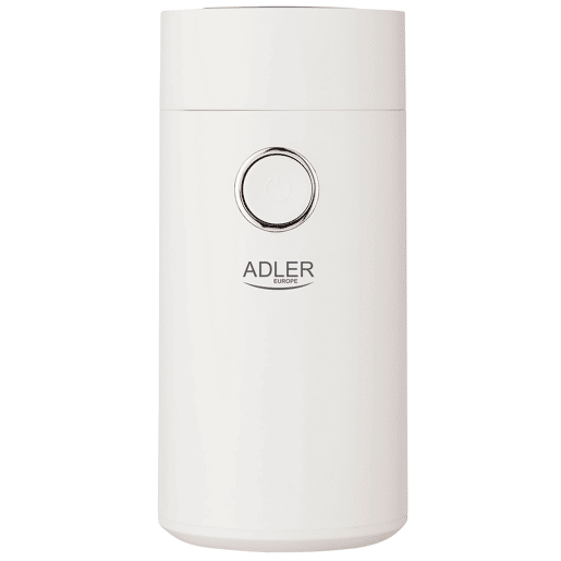 Adler AD4446-WS Moinho de Café, Sementes, Especiarias e Nozes, Lâmina Aço Inoxidável, Capacidade 75g, 150, Branco