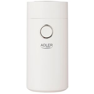 Adler AD4446-WS Moinho de Café, Sementes, Especiarias e Nozes, Lâmina Aço Inoxidável, Capacidade 75g, 150, Branco