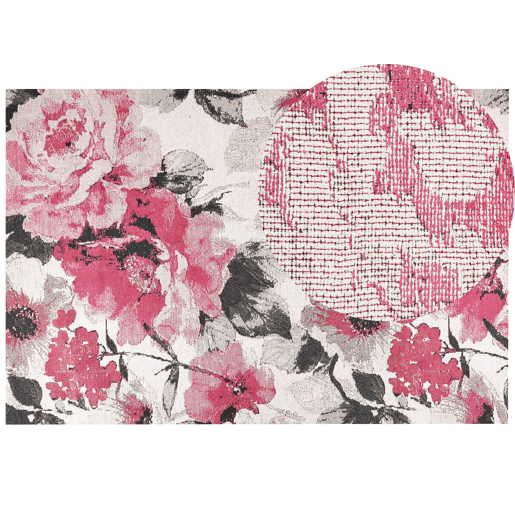 Tapete EJAZ Rosa 200 x 300 cm Algodão