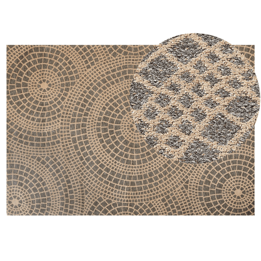Tapete ARIBA Cinzento Creme 200 x 300 cm Juta