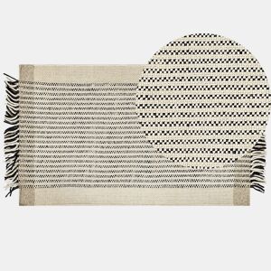Tapete DIVARLI Creme 80 x 150 cm Lã